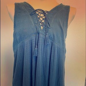 Lucky Brand New with tags blue linin & cotton top